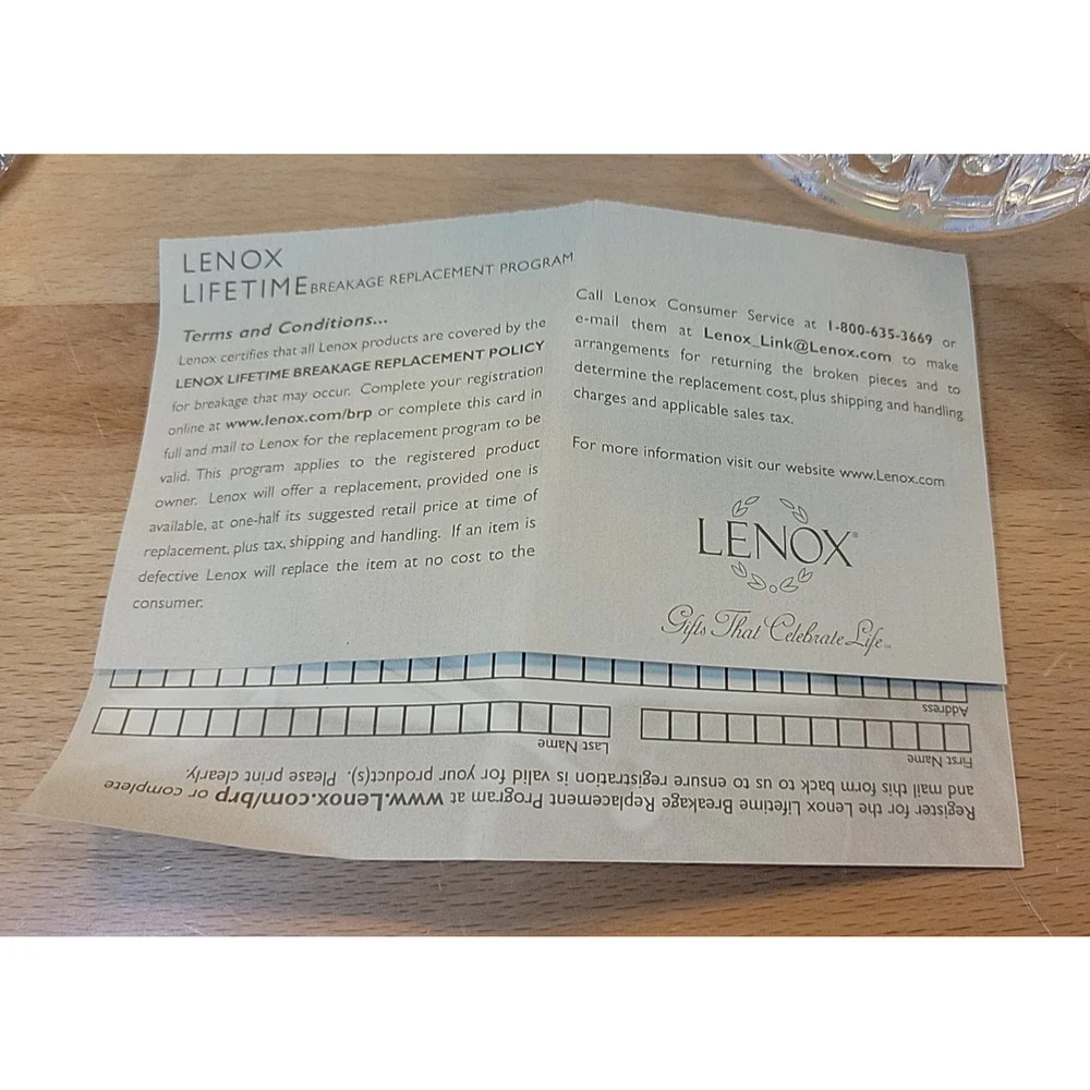 Lenox Crystal Covered Box Candy Dish w/ lid- # 6344964 - 7